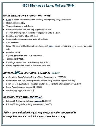 1501 Birchwood Lane, Melissa, TX 75454