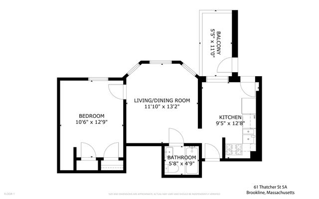 61 Thatcher St 5A, Brookline, MA 02446