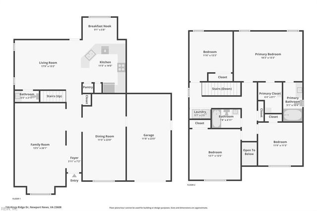 746 Kings Ridge DR, Newport News, VA 23608