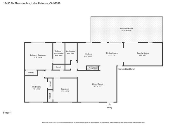 16430 McPherson, Lake Elsinore, CA 92530