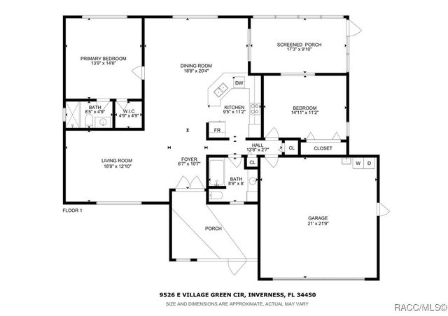 9526 E Village Green Circle, Inverness, FL 34450