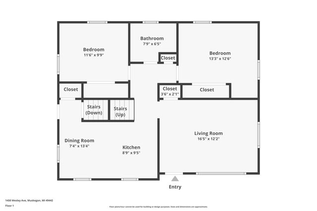 1450 Wesley Avenue, Muskegon City, MI 49442