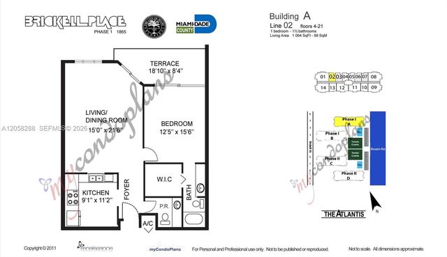 1865 Brickell Avenue A1802, Miami, FL 33129