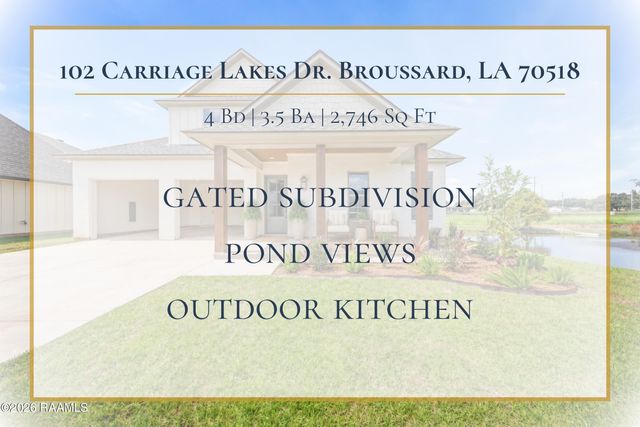 102 Carriage Lakes Drive, Broussard, LA 70518