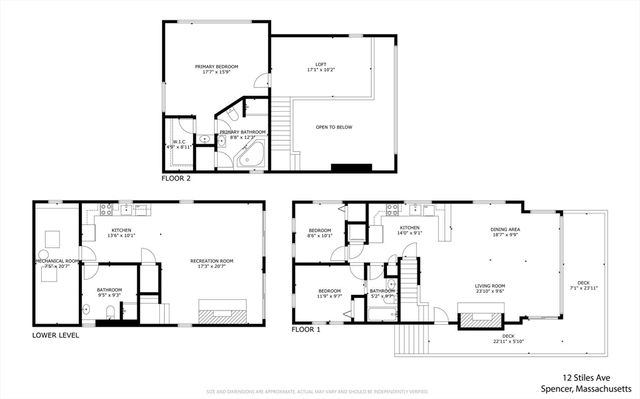 12 Stiles Ave, Spencer, MA 01562