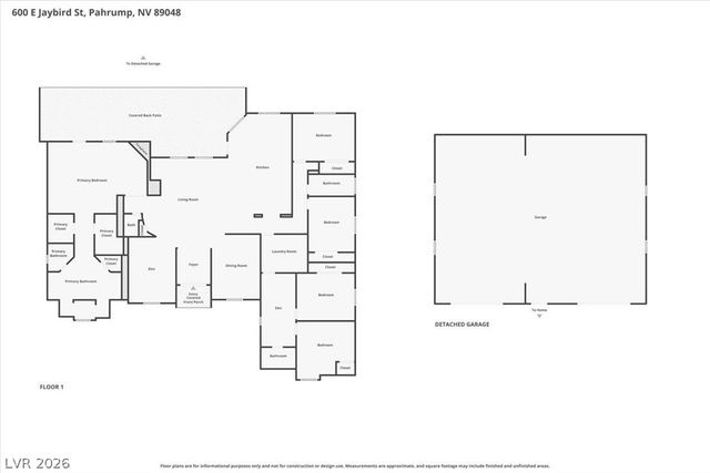 600 East Jaybird Street, Pahrump, NV 89048