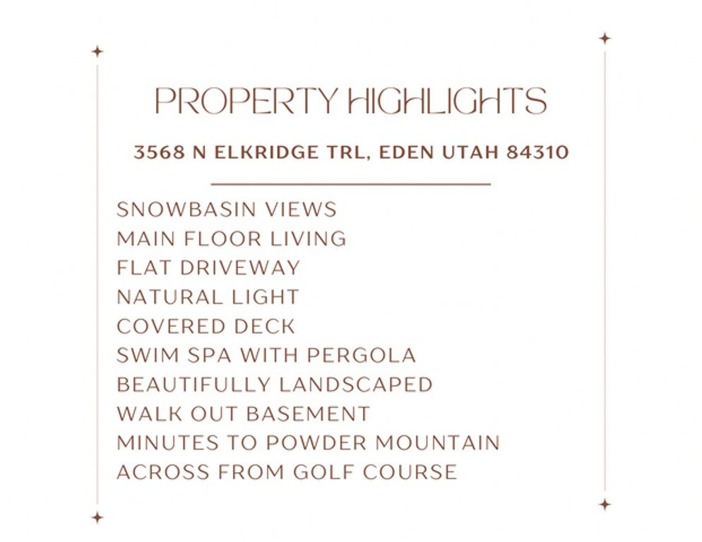 Image 77 of property listing at 3568 N ELKRIDGE TRL, Eden, UT 84310