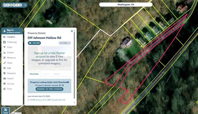 0 Johnson Hollow Rd, Belle Vernon, PA 15438