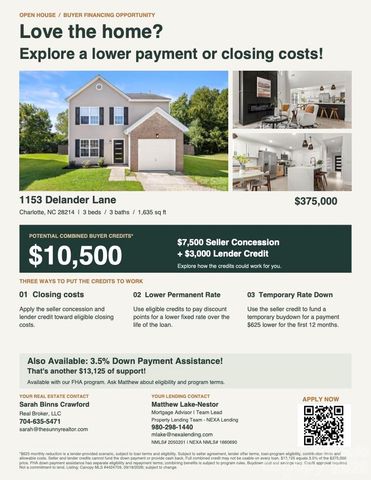 1153 Delander Lane, Charlotte, NC 28214