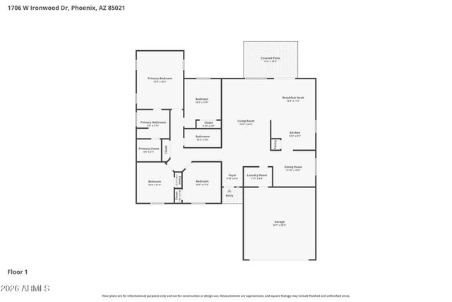 1706 W IRONWOOD Drive, Phoenix, AZ 85021