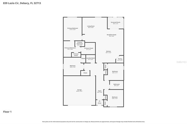 839 LAZIO CIRCLE, Debary, FL 32713