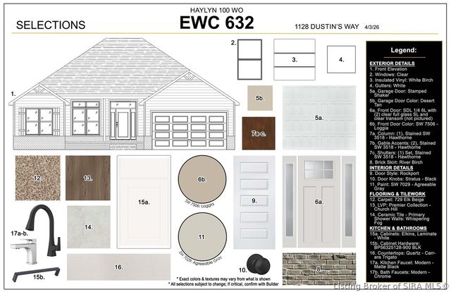 1128 - LOT 632 Dustin's Way, Jeffersonville, IN 47130