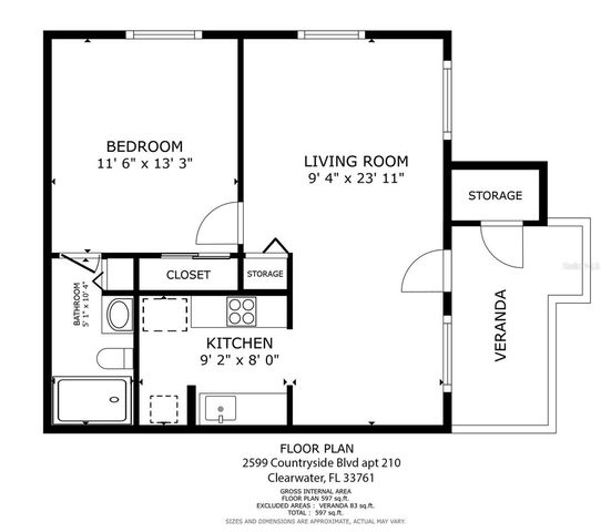 2599 COUNTRYSIDE BOULEVARD 210, Clearwater, FL 33761