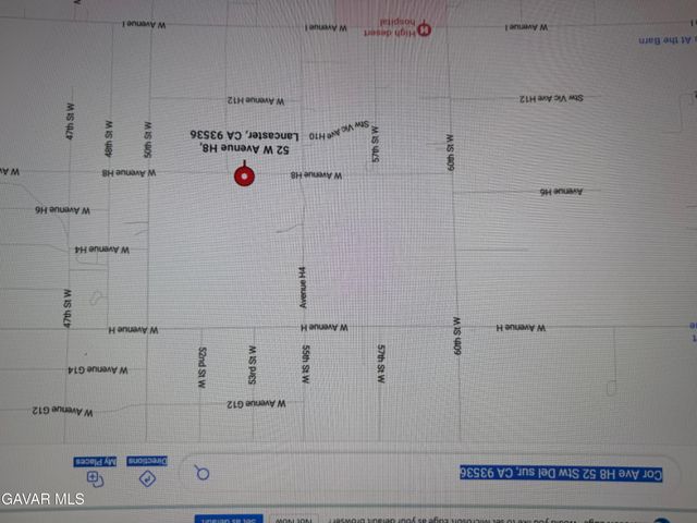 Cor Avenue H8 52 Stw, Lancaster, CA 93536