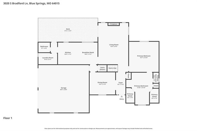3020 S Bradford Lane, Blue Springs, MO 64015