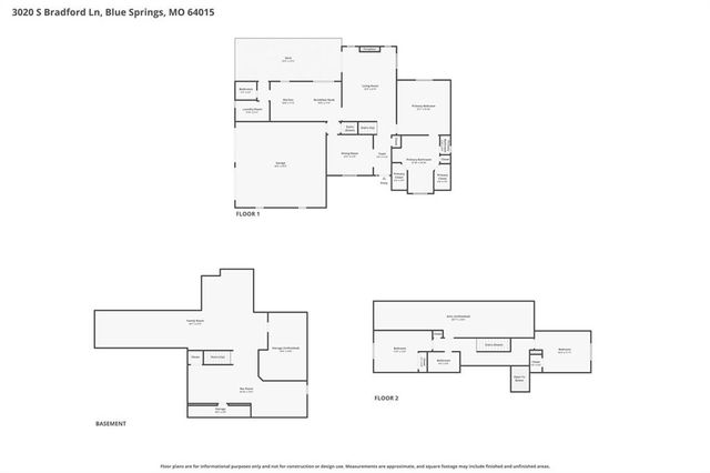 3020 S Bradford Lane, Blue Springs, MO 64015