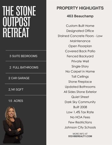 463 Beauchamp RD, Dripping Springs, TX 78620