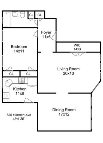 736 Hinman Avenue 2E, Evanston, IL 60202