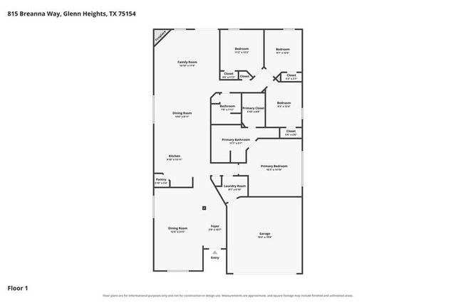 815 Breanna Way, Glenn Heights, TX 75154