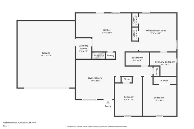 1232 Channelview Dr, Clarksville, TN 37040