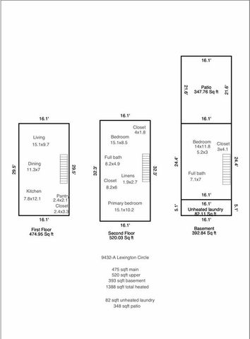 9432 Lexington Circle A, Charlotte, NC 28213