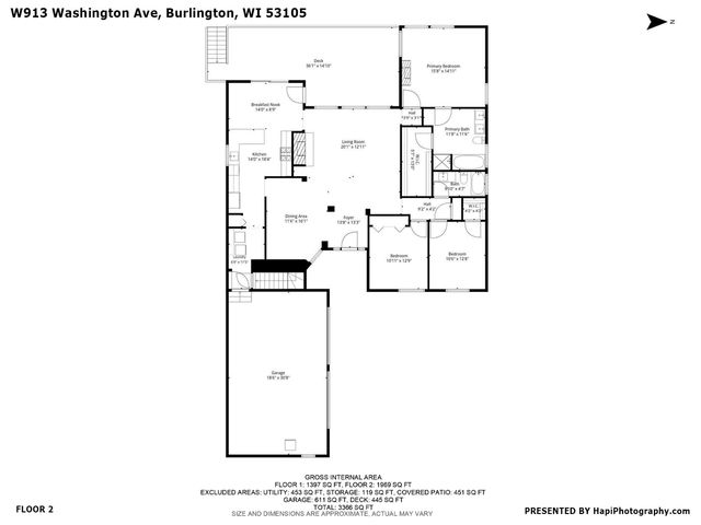 W913 Washington AVENUE, Burlington, WI 53105