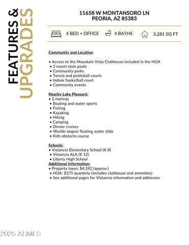 11658 W MONTANSORO Lane, Peoria, AZ 85383