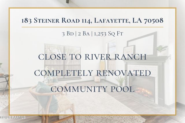 183 Steiner Road Apt 114, Lafayette, LA 70508