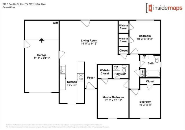 218 E Dumble Street, Alvin, TX 77511