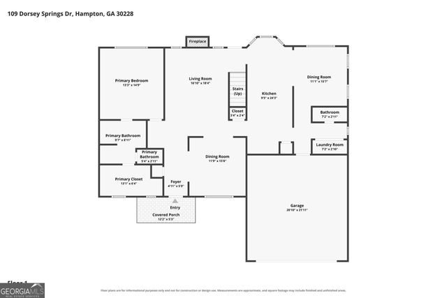109 Dorsey Springs Drive, Hampton, GA 30228