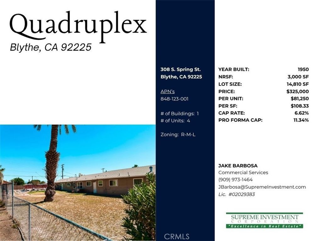 Image 3 of property listing at 308 S Spring Street, Blythe, CA 92225