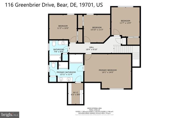 116 GREENBRIER DR, Bear, DE 19701