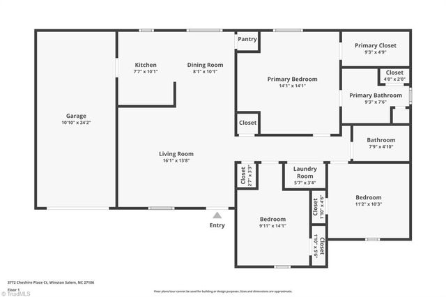 3772 Cheshire Place Court, Winston-salem, NC 27106