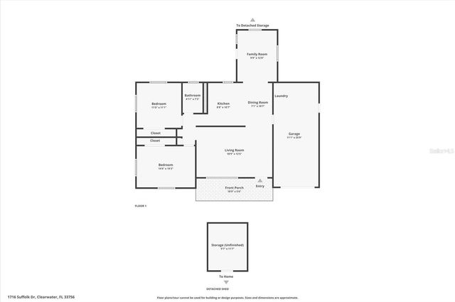 1716 SUFFOLK DRIVE, Clearwater, FL 33756