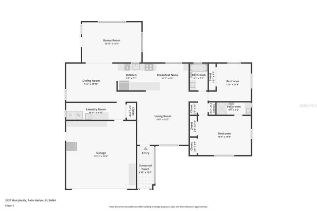 2137 MALCOLM DRIVE, Palm Harbor, FL 34684