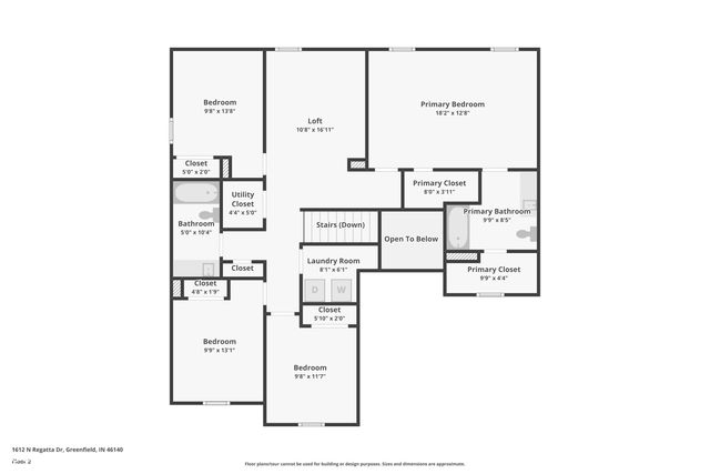 1612 N Regatta Drive, Greenfield, IN 46140