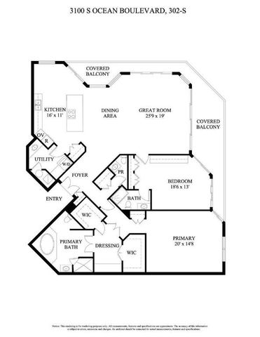 3100 S Ocean Boulevard 302s, Palm Beach, FL 33480