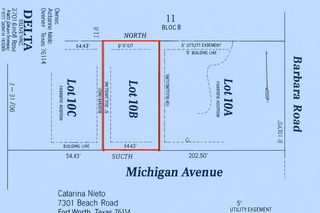 Lot 10B Michigan Avenue, Fort Worth, TX 76114