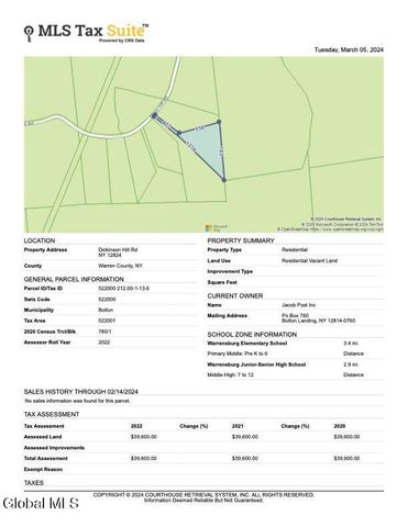 356 Dickinson Hill Road, Bolton, NY 12824