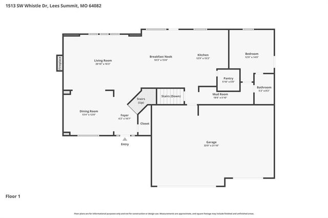 1513 SW Whistle Drive, Lee's Summit, MO 64082