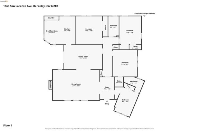 1668 San Lorenzo Ave, Berkeley, CA 94707