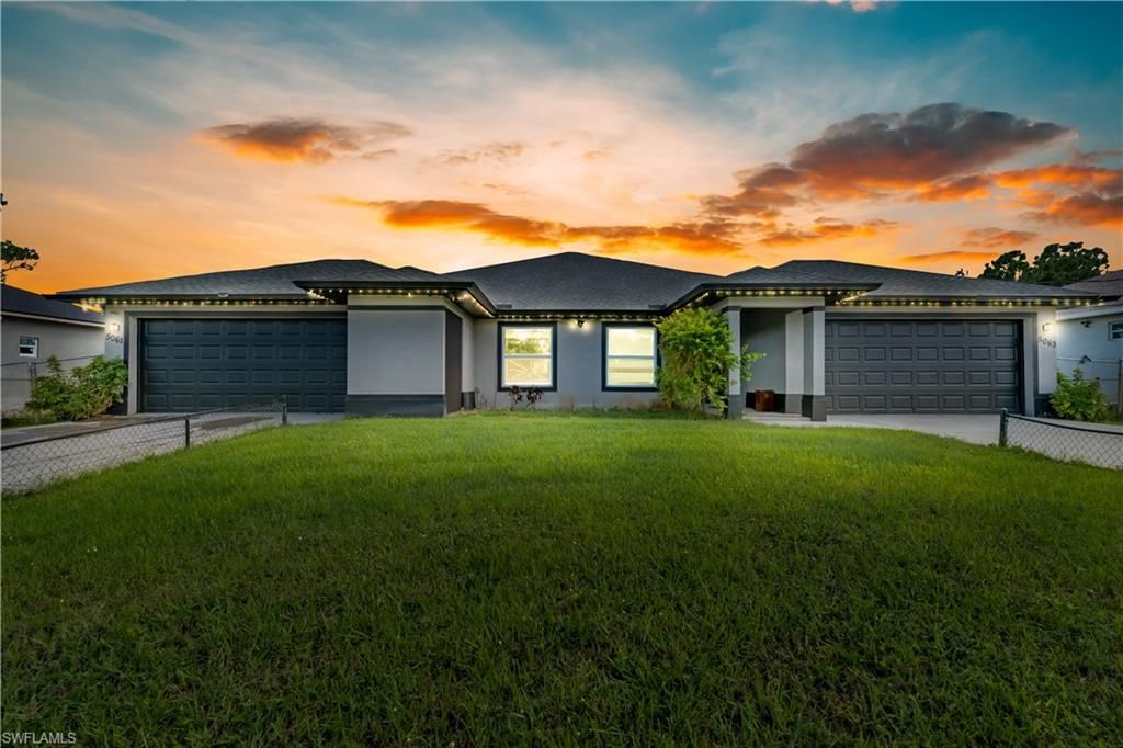 5061/5063 Locke LN, LEHIGH ACRES, FL 33973 — exterior