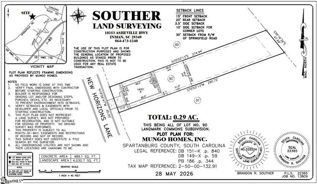 7042 New Horizons Lane Lot 90, Boiling Springs, SC 29316