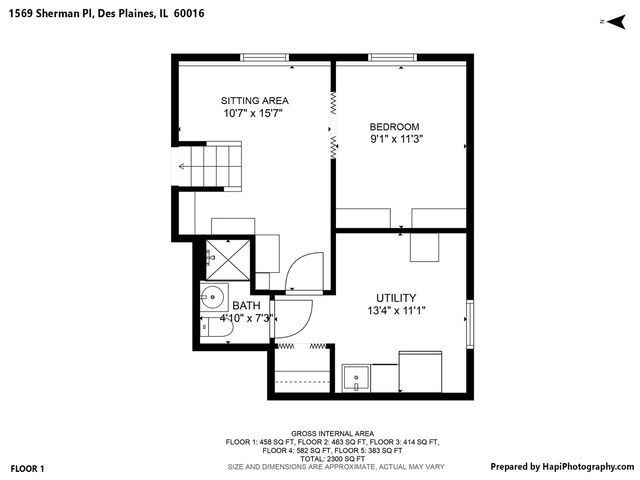 1569 Sherman Place, Des Plaines, IL 60016