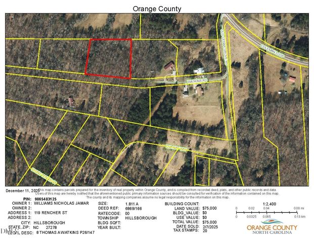 00 Watkins Road, Hillsborough, NC 27278