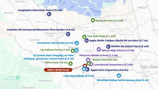1650 S Wolfe Road, Sunnyvale, CA 94087