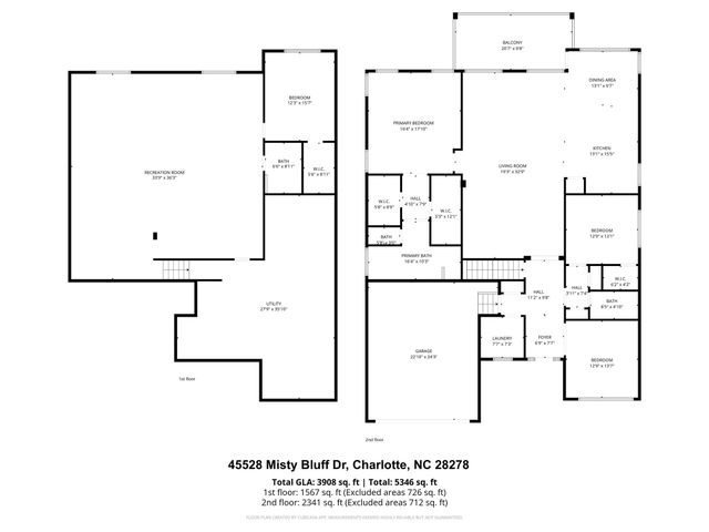45528 Misty Bluff Drive, Charlotte, NC 28278