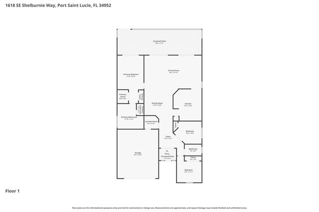 1618 SE Shelburnie Way, Port St. Lucie, FL 34952