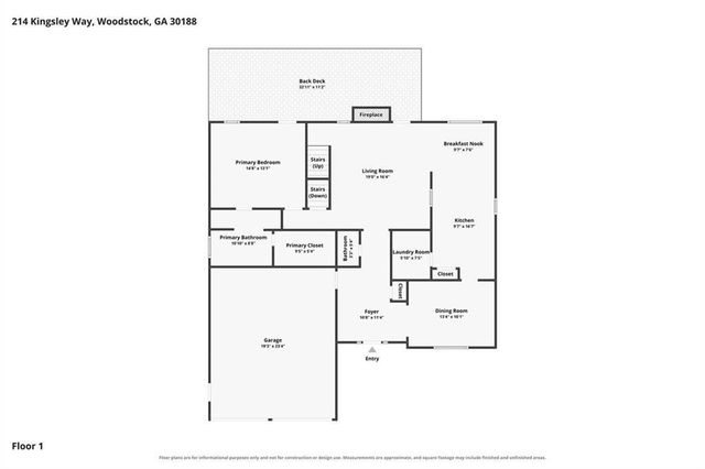 214 Kingsley Way, Woodstock, GA 30188