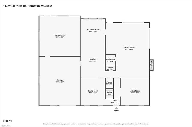 113 Wilderness RD, Hampton, VA 23669